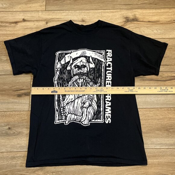 Fractured Frames Band Graphic Shirt Adult SZ MEDIUM Black FF Rock Metal Concert - Picture 4 of 7